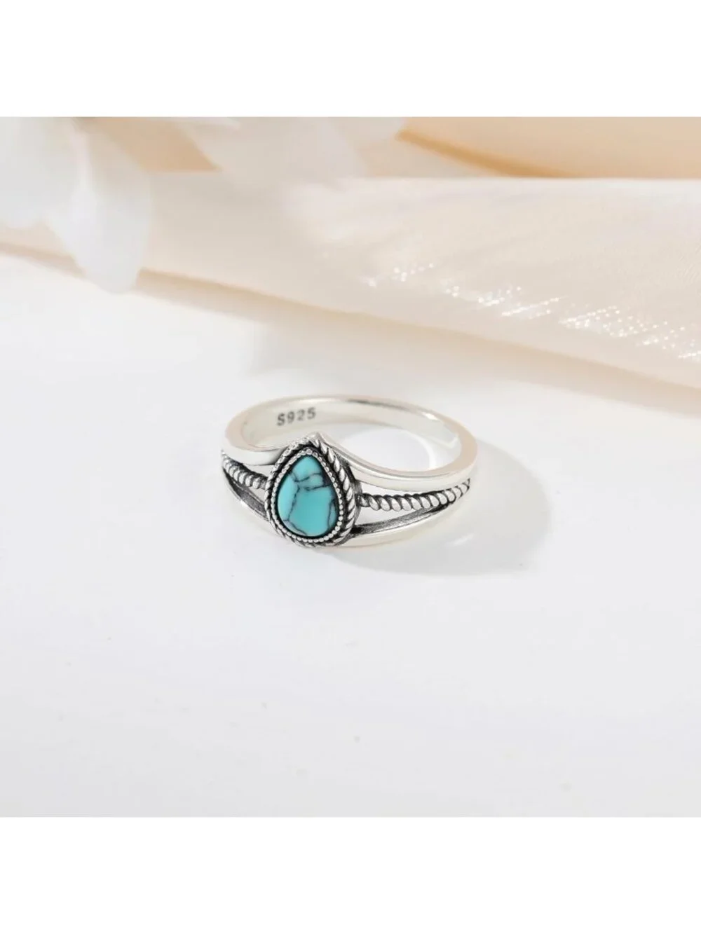 Boho Turquoise Statement Ring for Women | Sterling Silver Western Jewelry Gift